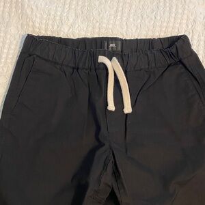 Obey Black Joggers with White Drawstring